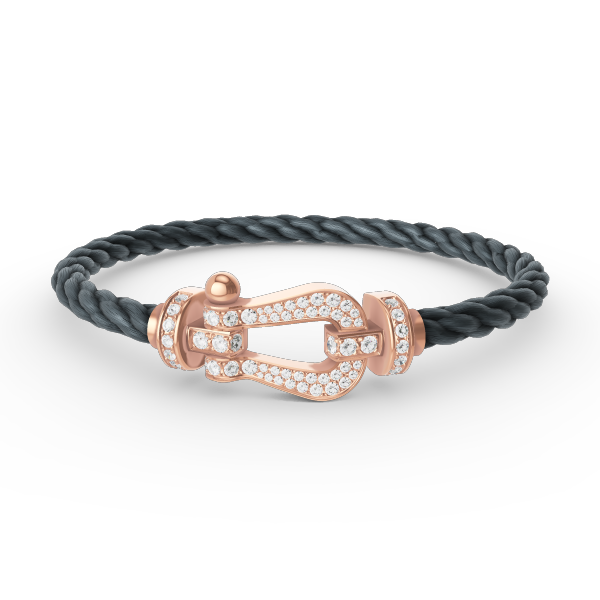[ELAN LUXE]FORCE LARGE HORSESHOE FULL DIAMOND BRACELET ROSE GOLD