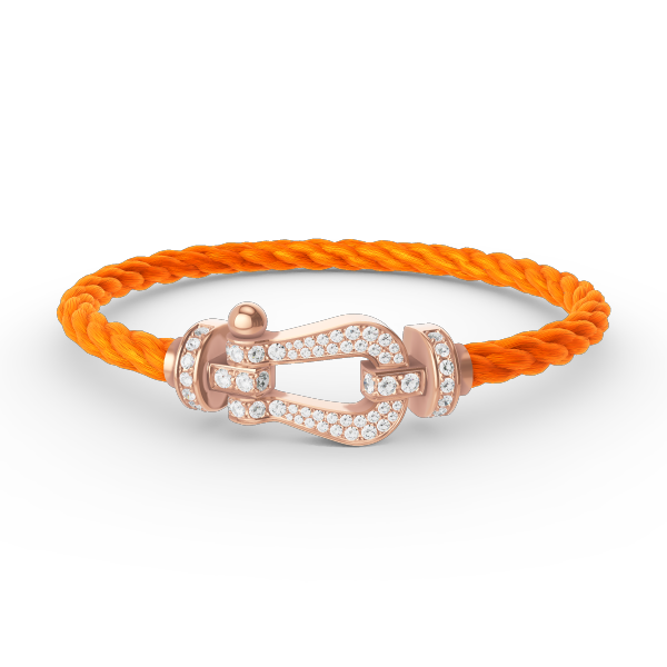 [ELAN LUXE]FORCE LARGE HORSESHOE FULL DIAMOND BRACELET ROSE GOLD