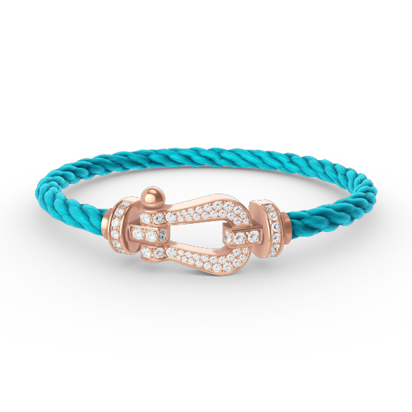 [ELAN LUXE]FORCE LARGE HORSESHOE FULL DIAMOND BRACELET ROSE GOLD