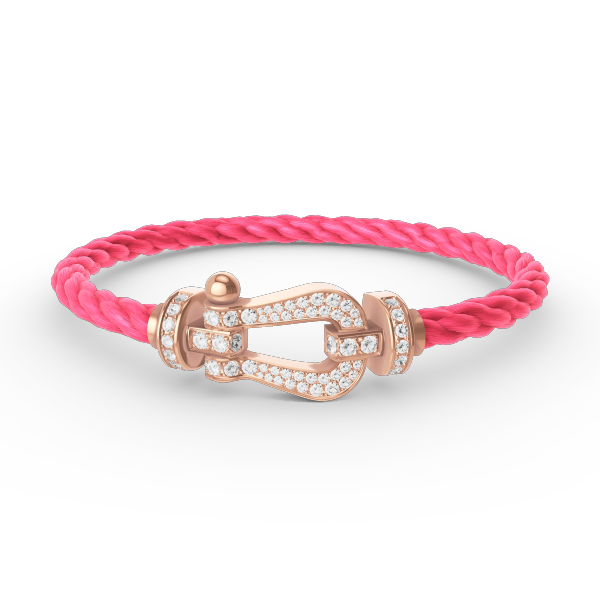[ELAN LUXE]FORCE LARGE HORSESHOE FULL DIAMOND BRACELET ROSE GOLD