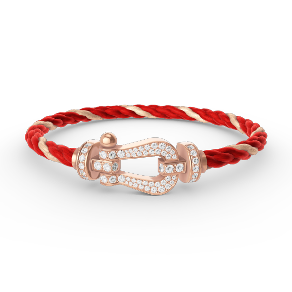 [ELAN LUXE]FORCE LARGE HORSESHOE FULL DIAMOND BRACELET ROSE GOLD
