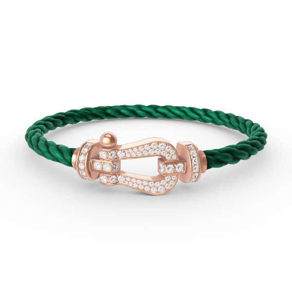 [ELAN LUXE]FORCE LARGE HORSESHOE FULL DIAMOND BRACELET ROSE GOLD