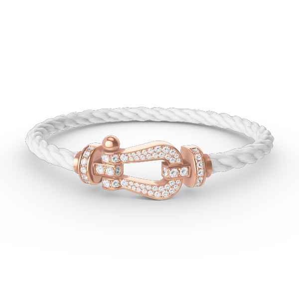 [ELAN LUXE]FORCE LARGE HORSESHOE FULL DIAMOND BRACELET ROSE GOLD