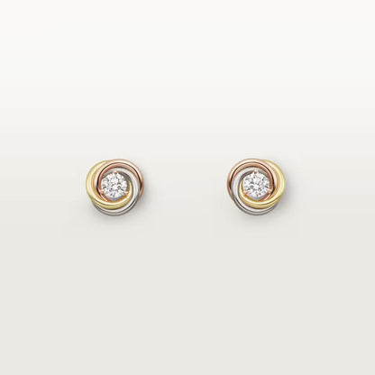 [ELAN LUXE]TRINITY STUD DIAMOND EARRINGS