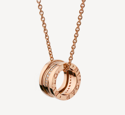 [ELAN LUXE]ZERO 1 PINK GOLD DIAMOND NECKLACE