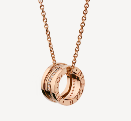 [ELAN LUXE]ZERO 1 PINK GOLD DIAMOND NECKLACE