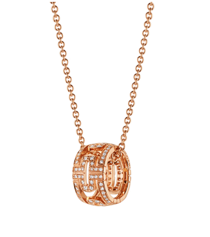 [ELAN LUXE]PARENTESI NECKLACE PINK GOLD DIAMOND