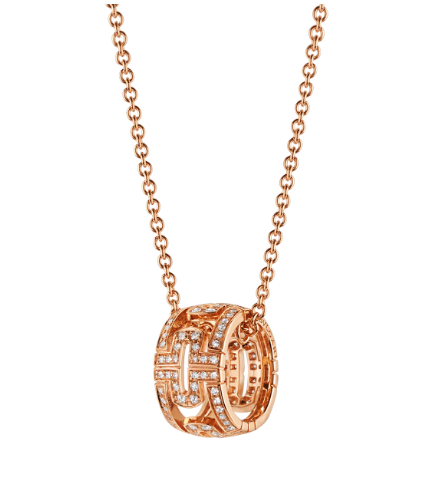[ELAN LUXE]PARENTESI NECKLACE PINK GOLD DIAMOND