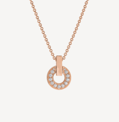 [ELAN LUXE]GARI NECKLACE PINK GOLD DIAMOND