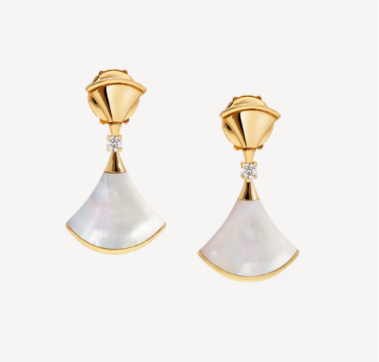 [ELAN LUXE]DREAM MOP 1 DIAMOND EARRINGS