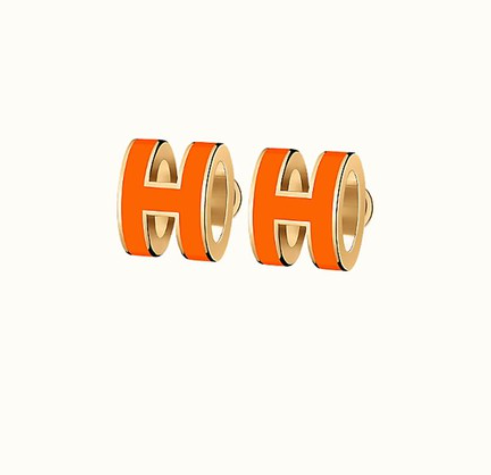 [ELAN LUXE]MINI POP H EARRINGS ORANGE