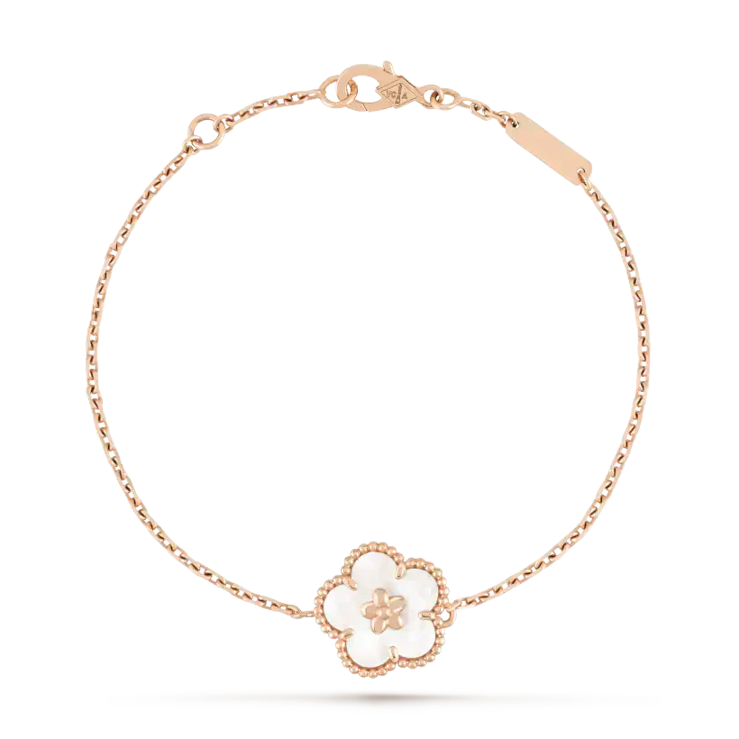 [ELAN LUXE]LUCKY WHITE MOP PLUM BLOSSOM  BRACELET
