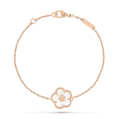 [ELAN LUXE]LUCKY WHITE MOP PLUM BLOSSOM  BRACELET