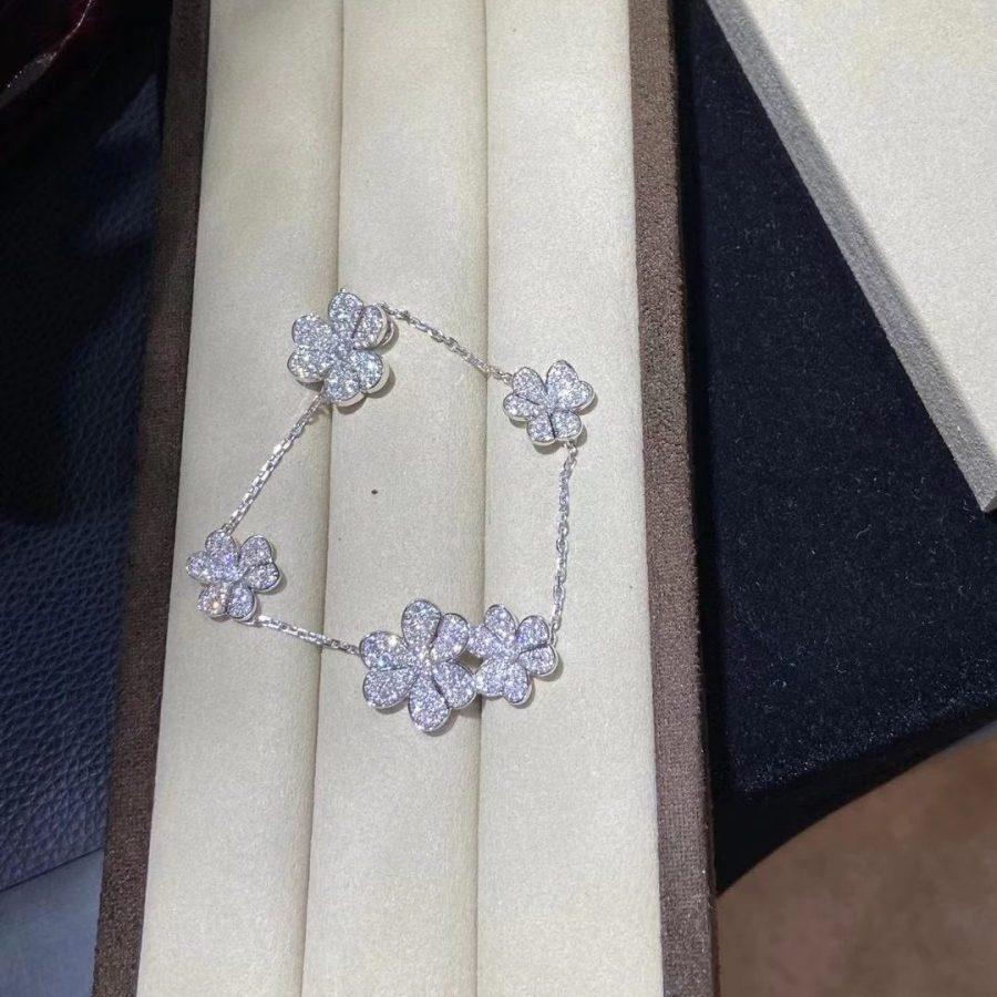 [ELAN LUXE]FRIVOLE SILVER 5 FLOWERS BRACELET