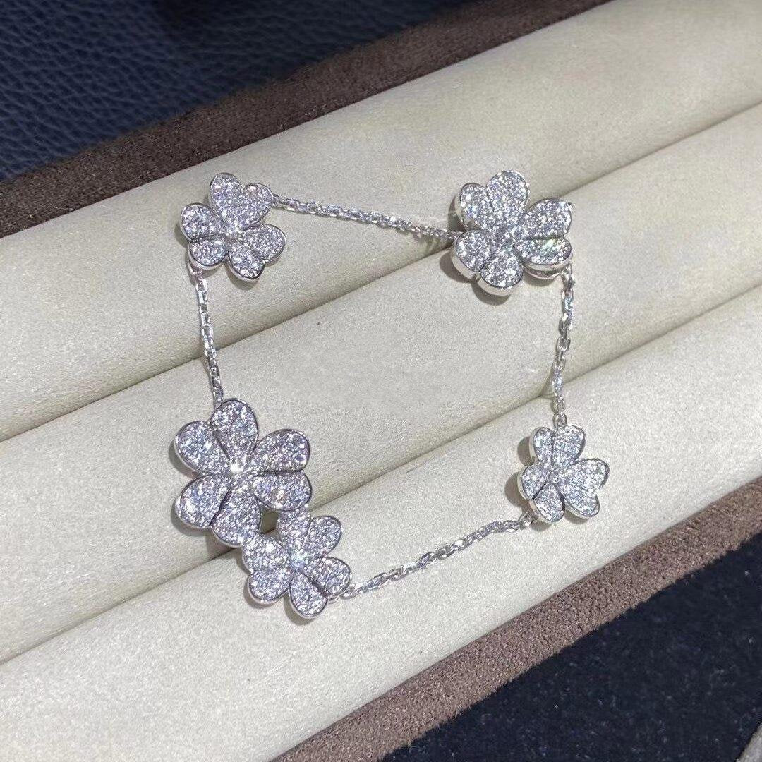 [ELAN LUXE]FRIVOLE SILVER 5 FLOWERS BRACELET