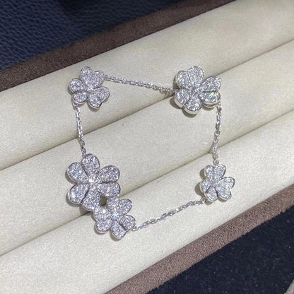 [ELAN LUXE]FRIVOLE SILVER 5 FLOWERS BRACELET