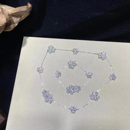 [ELAN LUXE]FRIVOLE SILVER 5 FLOWERS BRACELET