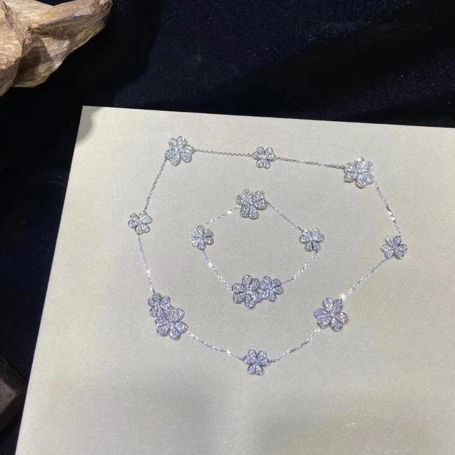 [ELAN LUXE]FRIVOLE SILVER 5 FLOWERS BRACELET
