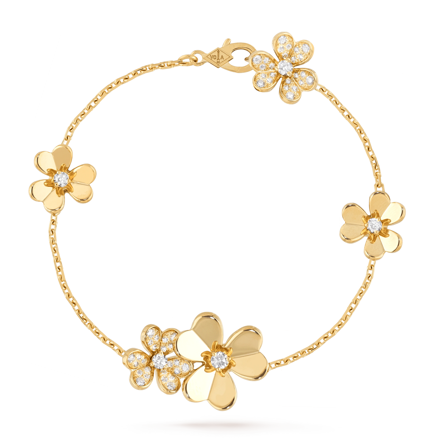 [ELAN LUXE]FRIVOLE GOLD 5 FLOWERS BRACELET