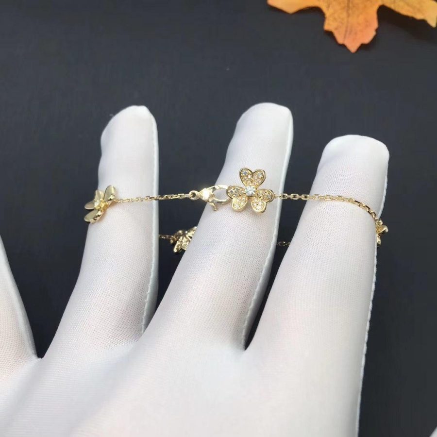 [ELAN LUXE]FRIVOLE GOLD 5 FLOWERS BRACELET