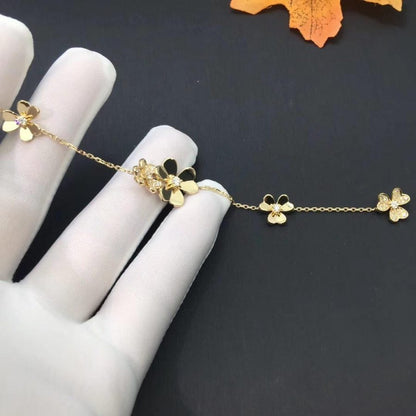 [ELAN LUXE]FRIVOLE GOLD 5 FLOWERS BRACELET