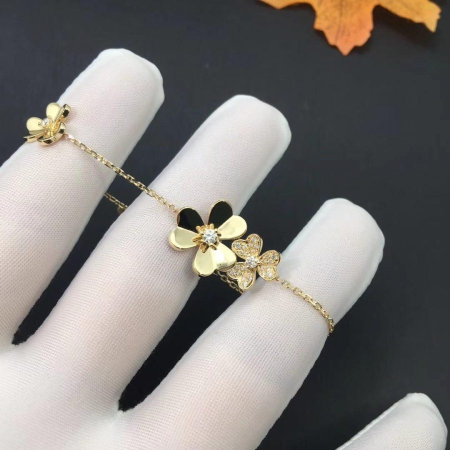 [ELAN LUXE]FRIVOLE GOLD 5 FLOWERS BRACELET