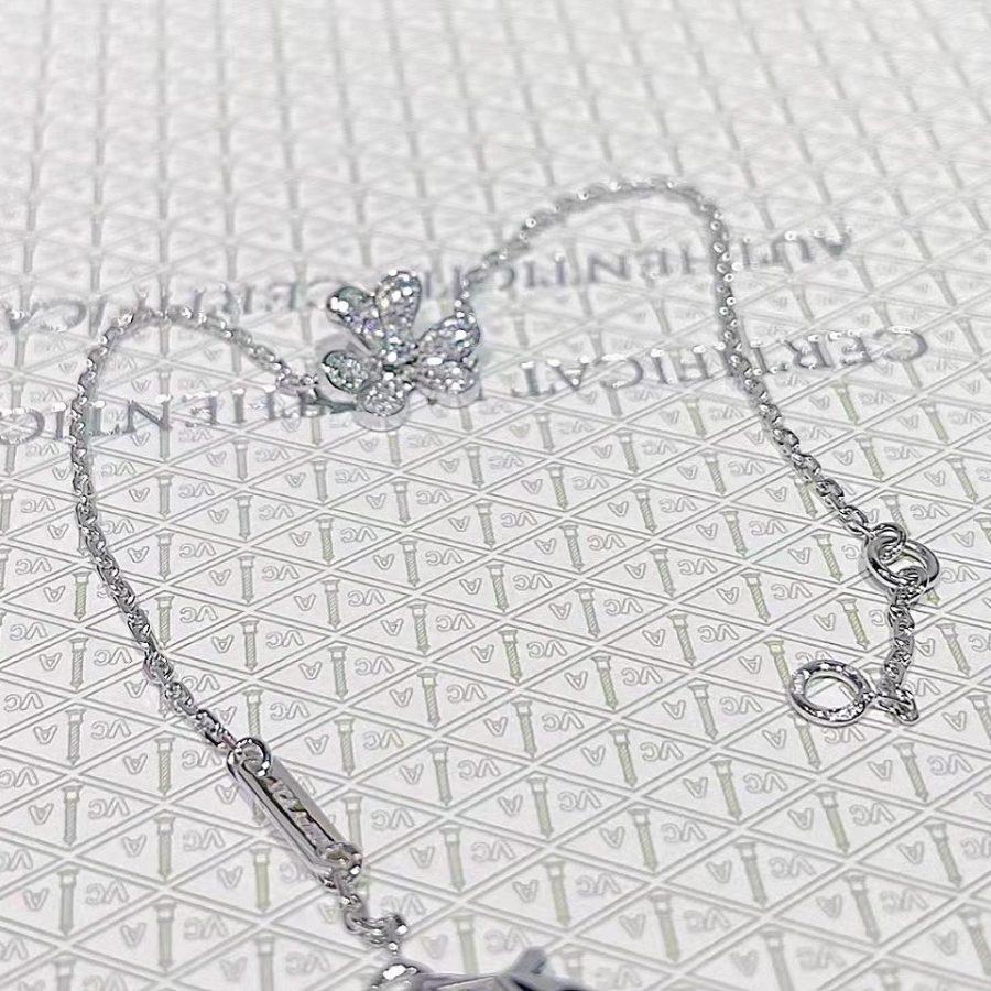 [ELAN LUXE]FRIVOLE SILVER FLOWER DIAMOND BRACELET