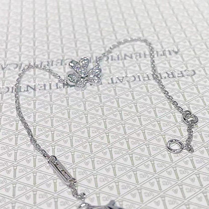 [ELAN LUXE]FRIVOLE SILVER FLOWER DIAMOND BRACELET