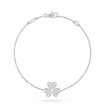 [ELAN LUXE]FRIVOLE SILVER FLOWER DIAMOND BRACELET