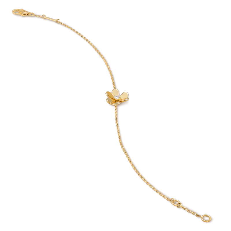 [ELAN LUXE]FRIVOLE GOLD FLOWER PINK MALACHITE BRACELET