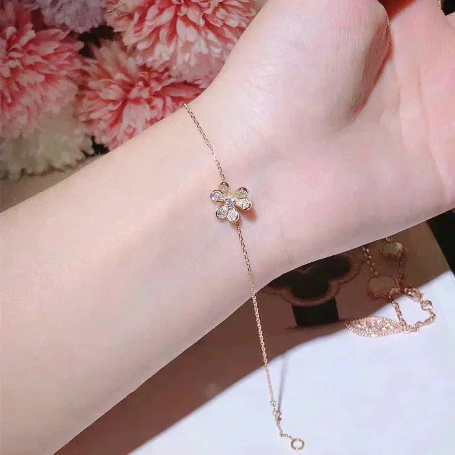 [ELAN LUXE]FRIVOLE GOLD FLOWER DIAMOND BRACELET