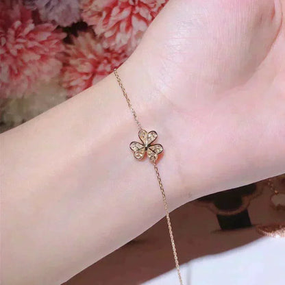 [ELAN LUXE]FRIVOLE GOLD FLOWER DIAMOND BRACELET