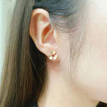 [ELAN LUXE]FRIVOLE  FLOWER PINK EARRINGS
