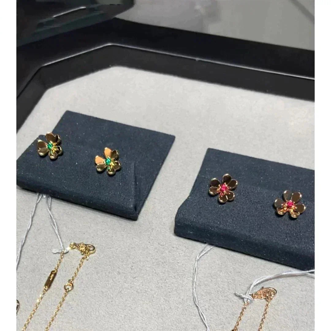 [ELAN LUXE]FRIVOLE  FLOWER PINK EARRINGS
