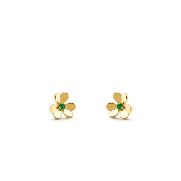 [ELAN LUXE]FRIVOLE  FLOWER MALACHITE EARRINGS
