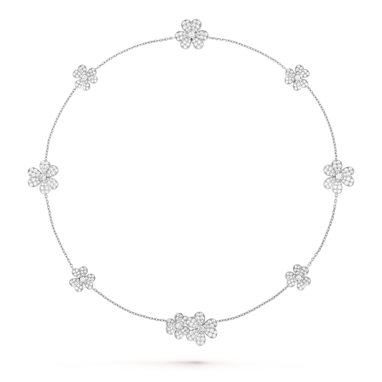 [ELAN LUXE]FRIVOLE SILVER 9 FLOWERS NECKLACE