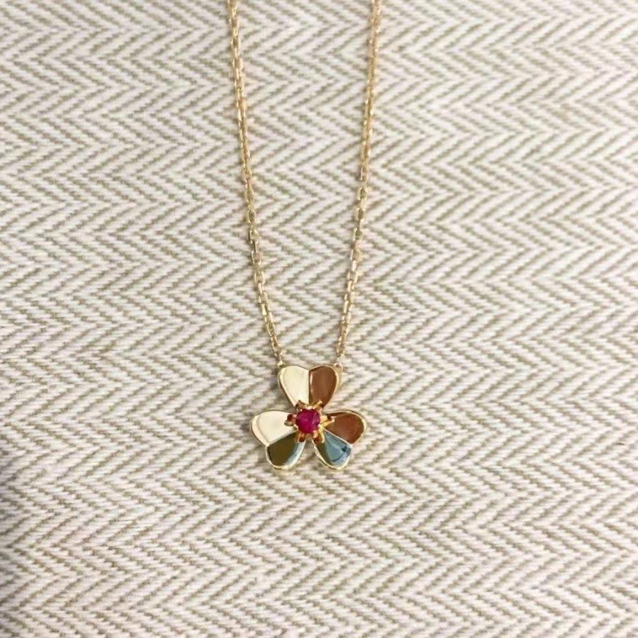 [ELAN LUXE]FRIVOLE GOLD FLOWER NECKLACE