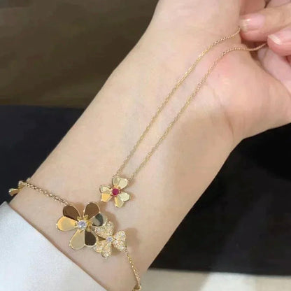 [ELAN LUXE]FRIVOLE GOLD FLOWER NECKLACE