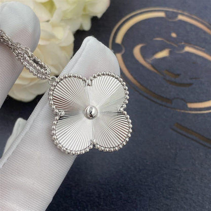 [ELAN LUXE]CLOVER 25MM SILVER BIG CLOVER NECKLACE