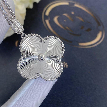 [ELAN LUXE]CLOVER 25MM SILVER BIG CLOVER NECKLACE