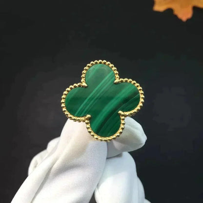 [ELAN LUXE]CLOVER MALACHITE RING