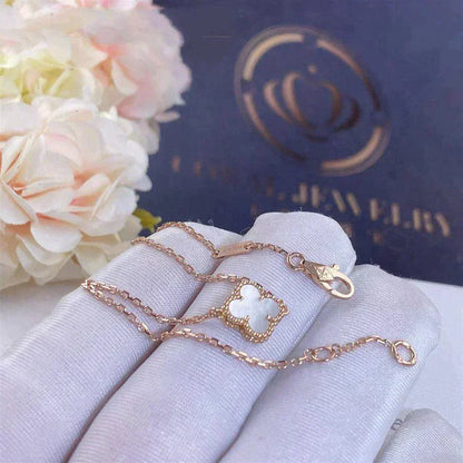 [ELAN LUXE]CLOVER WHITE MOP SINGLE FLOWER BRACELET