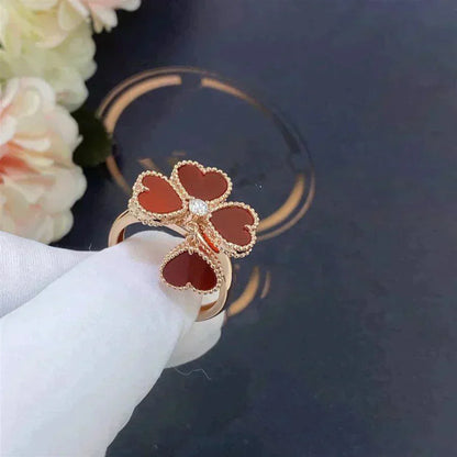 [ELAN LUXE]SWEET CLOVER CARNELIAN RING
