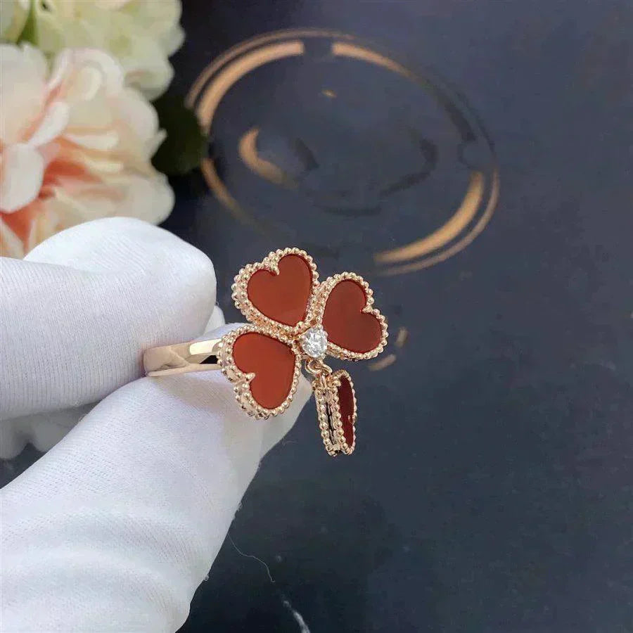 [ELAN LUXE]SWEET CLOVER CARNELIAN RING