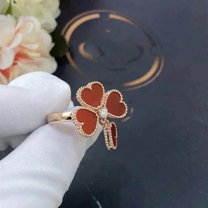 [ELAN LUXE]SWEET CLOVER CARNELIAN RING