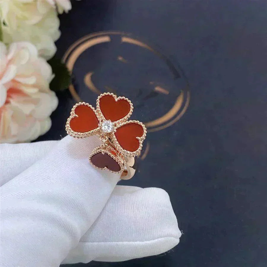 [ELAN LUXE]SWEET CLOVER CARNELIAN RING