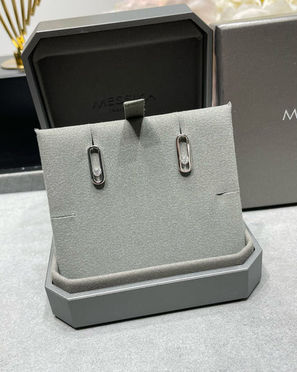 [ELAN LUXE]MOVE UNO SMALL 1 DIAMOND EARRINGS