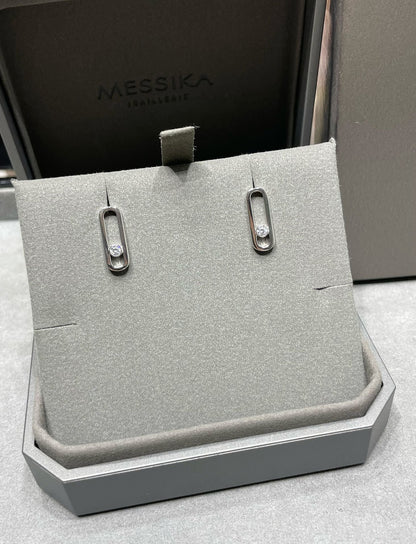 [ELAN LUXE]MOVE UNO SMALL 1 DIAMOND EARRINGS