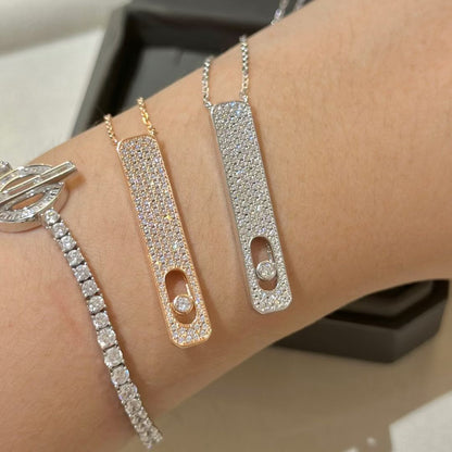 [ELAN LUXE]MY FIRST DIAMOND PAVED NECKLACE