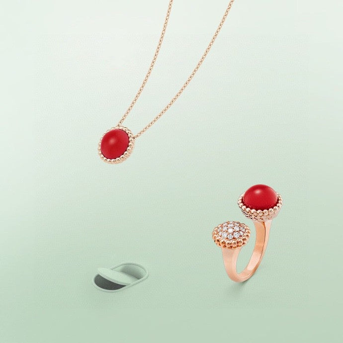 [ELAN LUXE]PERLEE COULEURS DIAMOND ROSE GOLD BETWEEN THE FINGER RING